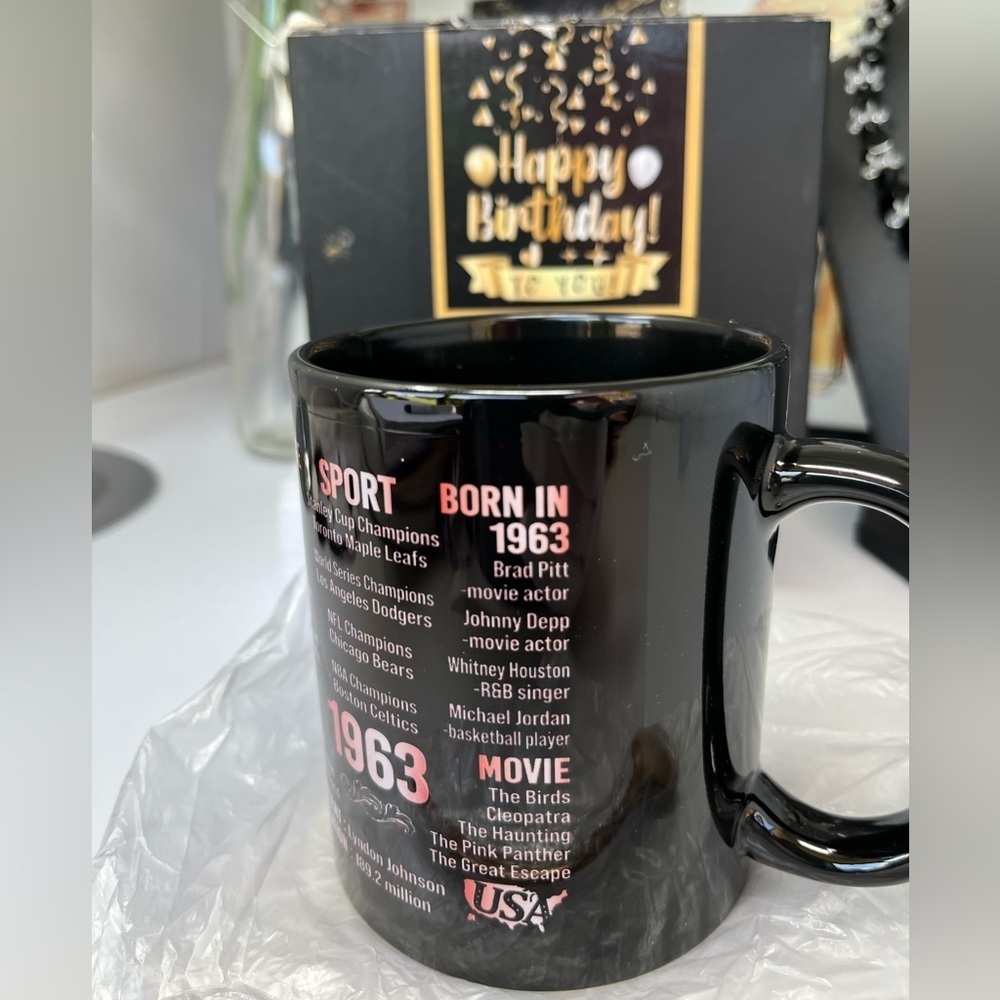 Mug happy 60th birthdays - Picture 3 of 3